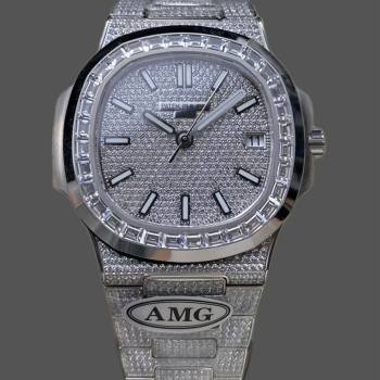 Patek Philippe Nautilus Diamond 5711 40mm & 35mm Watch (w17173292)
