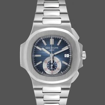Patek Philippe Nautilus Chronograph Stainless Steel Blue Dial 5980 1A 001 (w17173560)