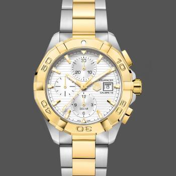 Tag Heuer Aquaracer Chronograph CAY2121.BB0923 43mm Gold/Silver (w17190019)