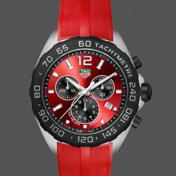 Tag Heuer Formula 1 Chronograph Quartz Red Dial CAZ101AN.FT8055 43MM (w17216598)
