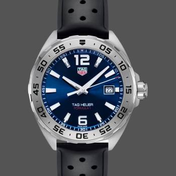 Tag Heuer Formula 1 Quartz Blue Dial Black Rubber Strap WAZ1118.FT8023 (w17216604)