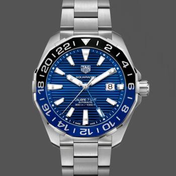 Tag Heuer Aquaracer Automatic GMT Steel WAY201T. BA0927 Blue 43mm (w17216724)