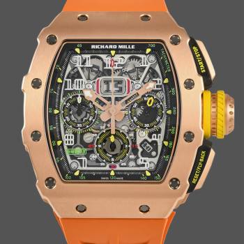 Richard Mille RM11-03 Orange Rubber Automatic Flyback Chronograph (w17735989)