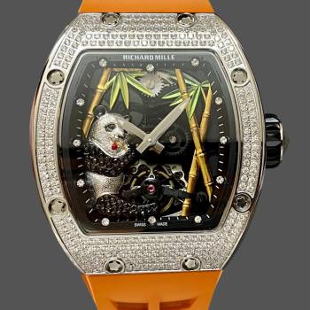 Richard Mille RM 026 01 Panda A Luxurious Bamboo Wonderland Diamond And Gold (w17746982)