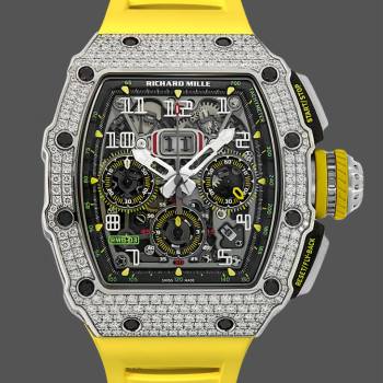 Richard Mille RM 011 03 Stainless Steel & 18K Gold Diamond Bezel (w17762674)