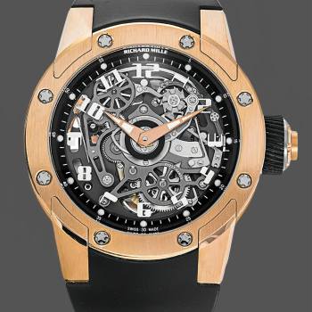 Richard Mille RM 63 01 Automatic Winding Dizzy Hands Rose Gold Watch (w17775087)
