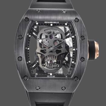 Richard Mille RM 52-01 Ceramic Black & Gold & Silver Skull 3 Colors (w17786311)