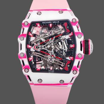 Richard Mille RM 38 02 Bubba Watson Tourbillon Pink Rubber Strap (w17795209)