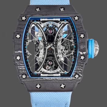 Richard Mille RM 53-01 Tourbillon Pablo Mac Donough Blue Fabric Strap (w17795230)