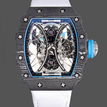 Richard Mille RM 53-01 Tourbillon Pablo Mac Donough White Fabric Strap (w17795232)
