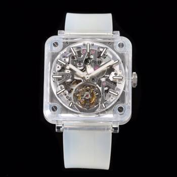 Bell & Ross BR fully transparent tourbillon watch (w17821470)