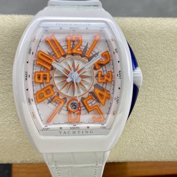 Swiss Franck Muller Framulan V45 White Ceramic Yacht Model Orange Number (w17822071)