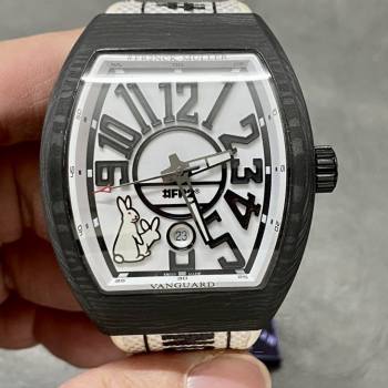 Franck Muller V45 Carbon Fiber Case White Dial (w17822073)