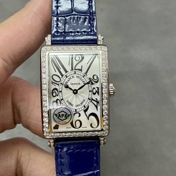 Franck Muller Long Island Quartz Diamond Blue Dial 952QZD1R(AC) - DB (w17826654)