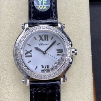 Chopard Happy Sport Diamond Bezel Women Quartz Watch 278475-3037 (w17836981)