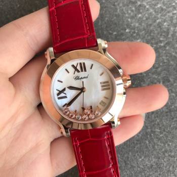 Chopard Happy Sport White Diamond Dial 278475-3001 (w17836995)