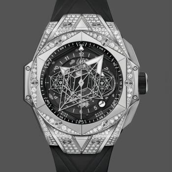 418.NX.1107.RX.1604.MXM20 Hublot Big Bang Sang Bleu II Titanium Pave (w18996900)