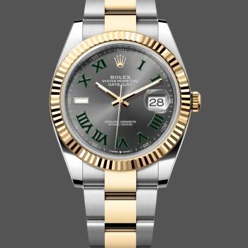 Rolex Datejust Grey Two Tone M126333 0019 41mm Mens (w21256020)