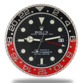 Rolex GMT Master Black & Red Wall Clock (w21923640)