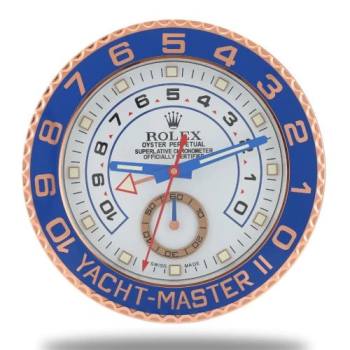 Rolex Yacht Master ll Rose & White Wall Clock (w21924205)