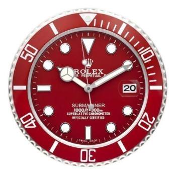 Rolex Submariner Red Wall Clock (w21924207)