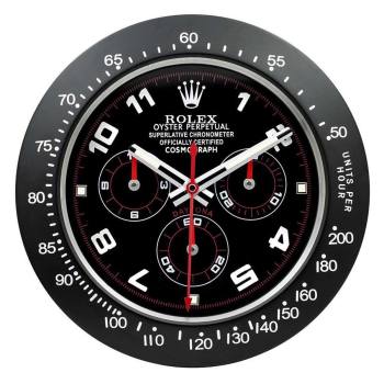 Rolex Daytona Black & Red Wall Clock (w21924493)