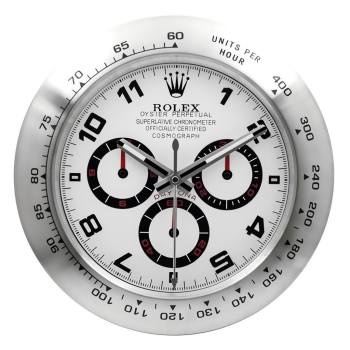Rolex Daytona Silver Wall Clock (w21924495)