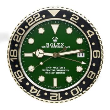 Rolex GMT Master Gold & Green Vintage Wall Clocks (w21929369)
