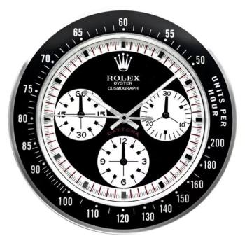 Rolex Daytona White Logo Wall Clock (w21930384)