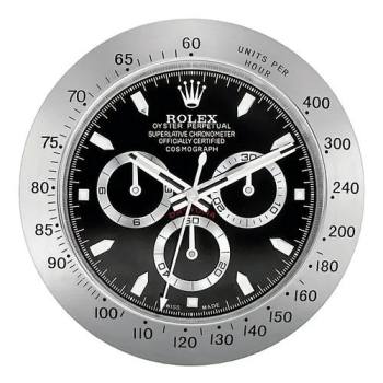 Rolex Daytona Silver & White Wall Clock (w21930385)