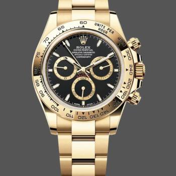 Rolex Daytona 40mm Yellow Gold Oyster Bracelet with Black Stick Dial 126508 0004 (w22028545)