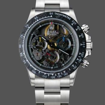 Rolex Daytona 116520 ADG Skeleton Dial Steel Bracelet Steel Case Watch (w22044283)