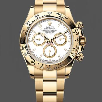 Rolex Daytona 126508 0001 18K Yellow gold White Dial Watch (w22045105)