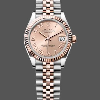 Rolex Datejust 278271 Sun Dust Roman Dial Two Tone Rose Gold Fluted Bezel Jubilee (w22045137)