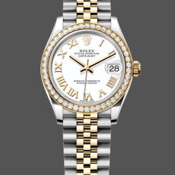 Rolex Datejust 31mm Stainless Steel and Yellow Gold 278383rbr 0002 White Roman Jubilee (w22045557)