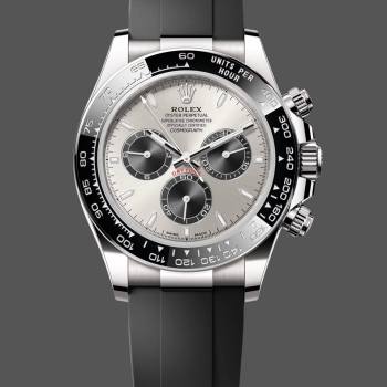 Rolex Daytona 126519LN 0006 40mm Silver Ghost Dial White Gold Oysterflex (w22047469)