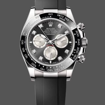 Rolex Cosmograph Daytona White Gold 126519LN 0004 Bright Black Steel Diamond (w22047470)