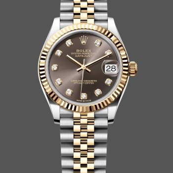 Rolex Datejust 31mm Stainless Steel and Yellow Gold 278273 0022 Grey Diamond Jubilee (w22047476)