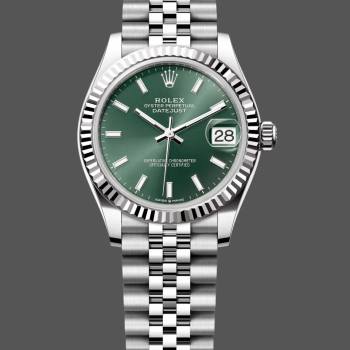 Rolex Datejust 31mm Stainless Steel 278274 0018 Mint Green Index Jubilee (w22047728)