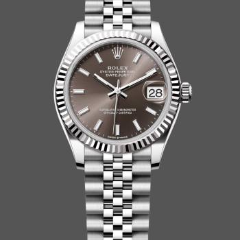 Rolex Datejust 31 White Gold & Steel Dark Grey Dial 278274 0016 Women Watch (w22048301)