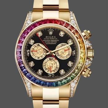 Rolex Daytona Chronograph Automatic Chronometer Diamond Black Dial 116598RBOW 0001 (w22048303)