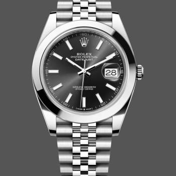 Rolex Datejust 41 41mm 126300 0012 Bright Black Index Dial (w22052710)