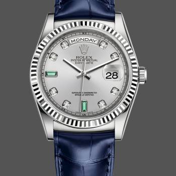 Rolex Day Date 36 White Gold Diamond Rhodium Dial 118139 0053 (w22052992)