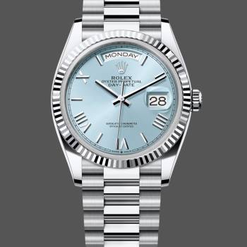 Rolex Day Date 128236 0018 Ice Blue Roman Dial (w22053131)