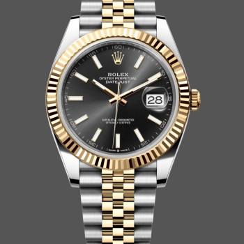 Rolex Datejust 41 Black Dial Gold & Steel 126333 0014 Men Watch (w22056613)
