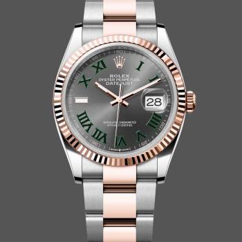 Rolex Datejust 126231 0030 Slate Dial 36mm Oyster Bracelet Watch (w22056644)