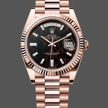 Rolex Day Date 40 Eisenkiesel Baguette Automatic Diamond M228235 0045 Mens Watch (w22056677)