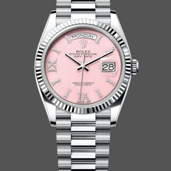 Rolex Day Date 36 Pink Roman m128236 0006 (w22056707)
