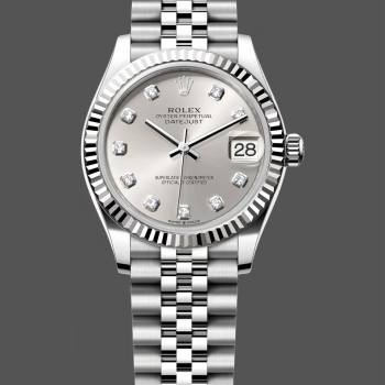 Rolex Datejust 31 and 41mm Oystersteel Silver Dial m278274 0030 (w22057679)