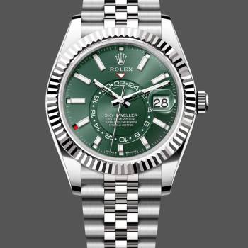 Rolex Sky Dweller 42 White Gold Fluted Bezel 336934 0002 Men Watch (w22058528)